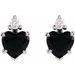 Accented Heart Earrings