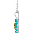 Cabochon Halo-Style Necklace or Pendant