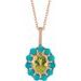 Cabochon Halo-Style Necklace or Pendant