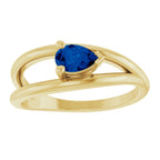 Negative Space Solitaire Ring