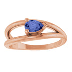 Negative Space Solitaire Ring