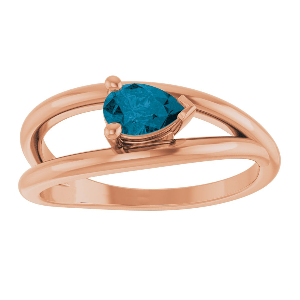 Negative Space Solitaire Ring
