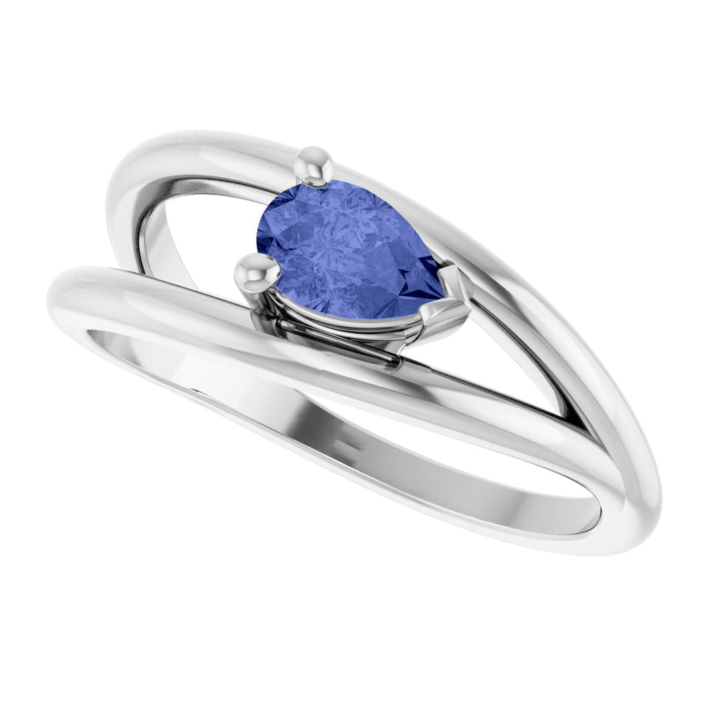 Negative Space Solitaire Ring