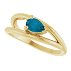 Negative Space Solitaire Ring