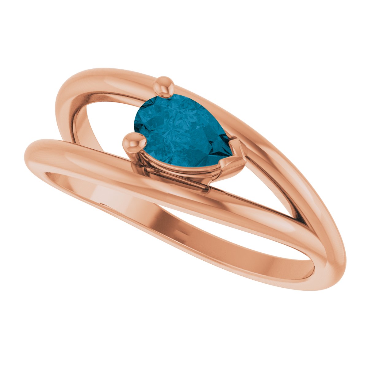 Negative Space Solitaire Ring