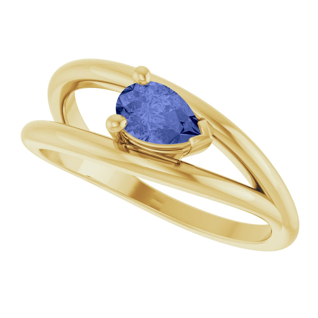 Negative Space Solitaire Ring