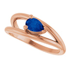 Negative Space Solitaire Ring