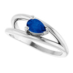 Negative Space Solitaire Ring