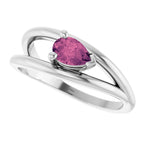 Negative Space Solitaire Ring