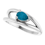 Negative Space Solitaire Ring
