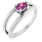 Negative Space Solitaire Ring