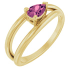 Negative Space Solitaire Ring