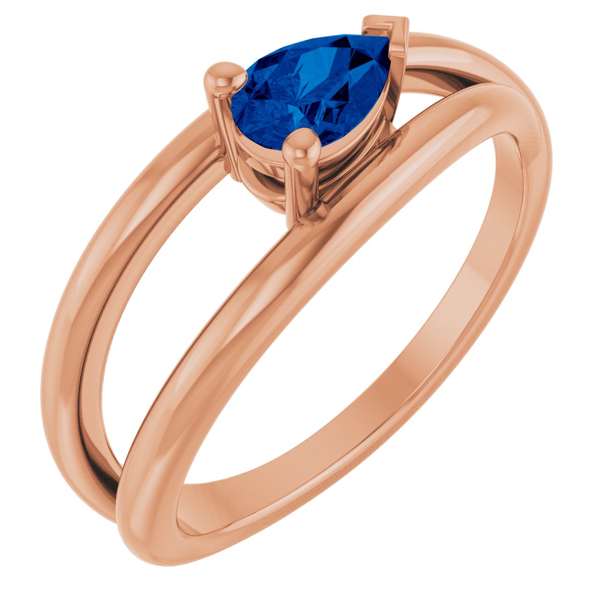 Negative Space Solitaire Ring
