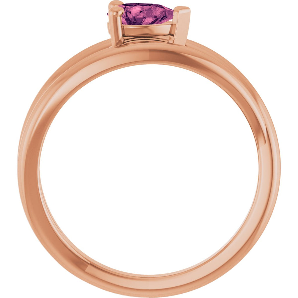 Negative Space Solitaire Ring