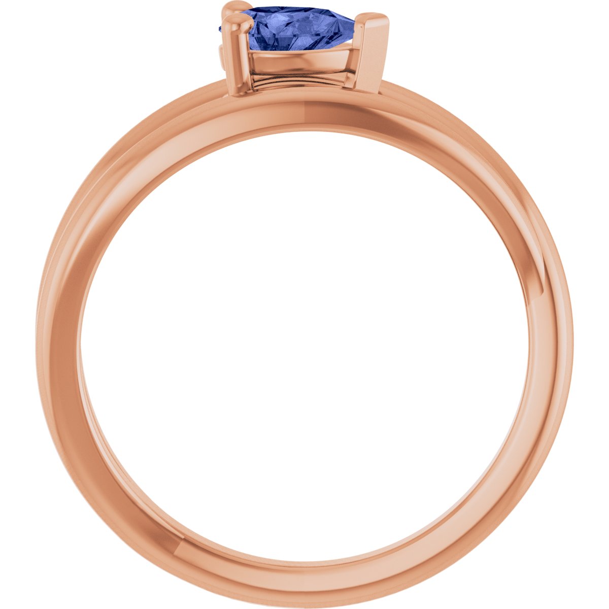 Negative Space Solitaire Ring