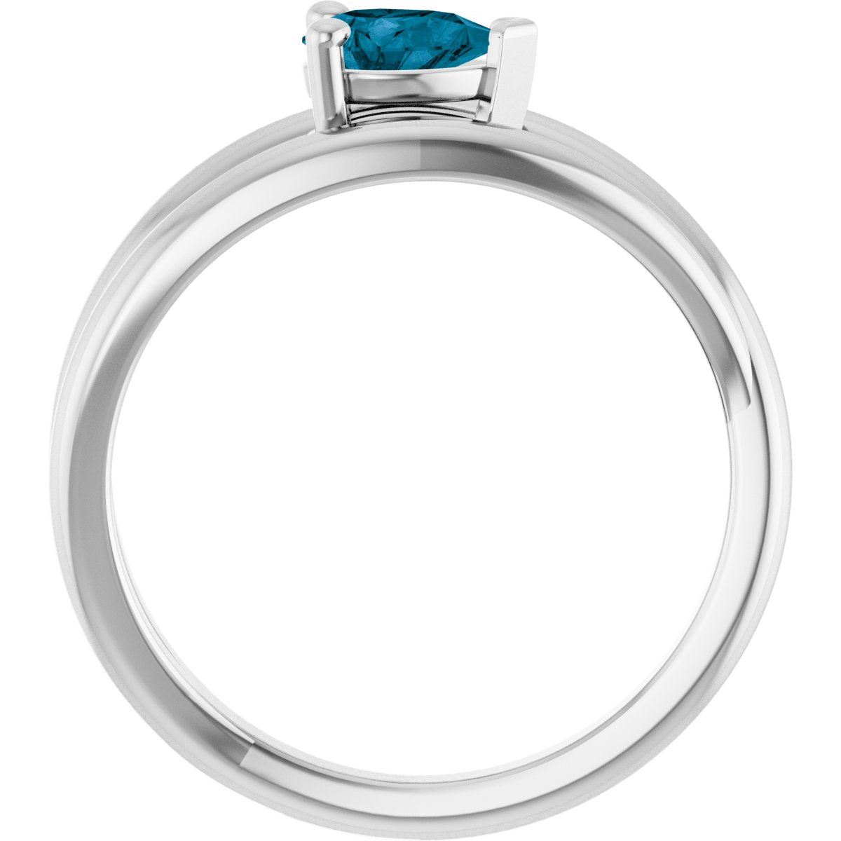 Negative Space Solitaire Ring