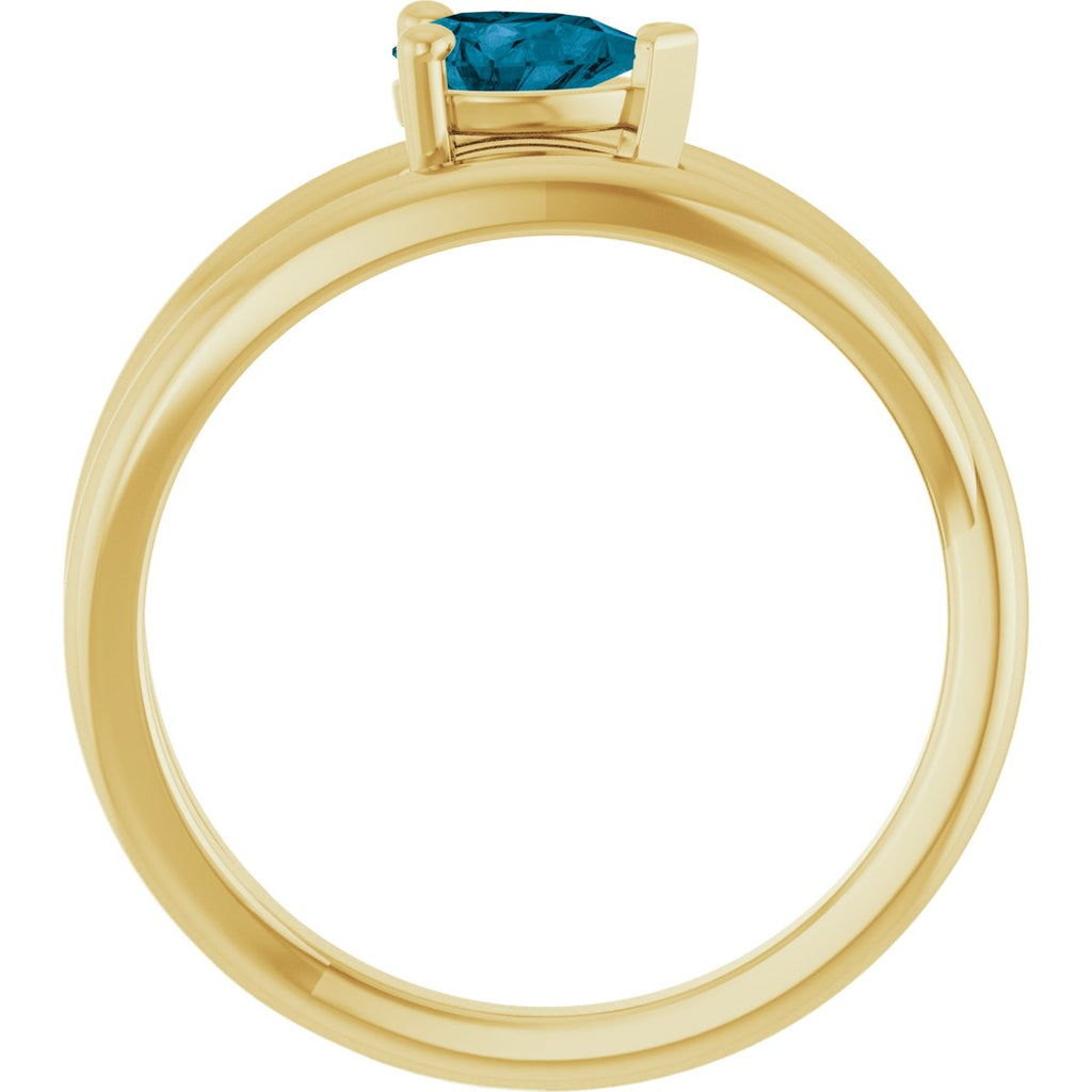 Negative Space Solitaire Ring