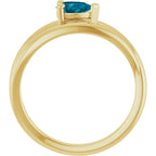 Negative Space Solitaire Ring