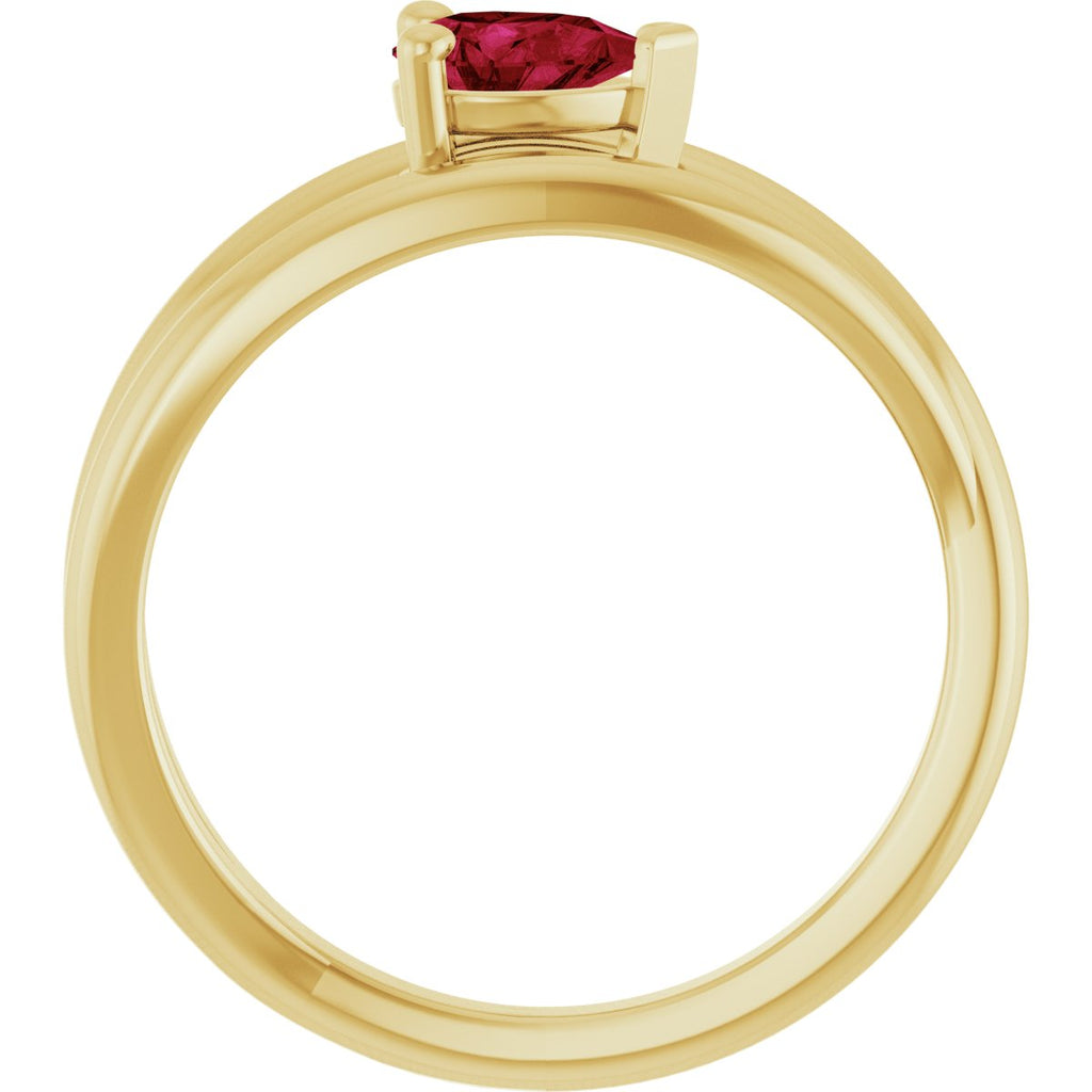 Negative Space Solitaire Ring