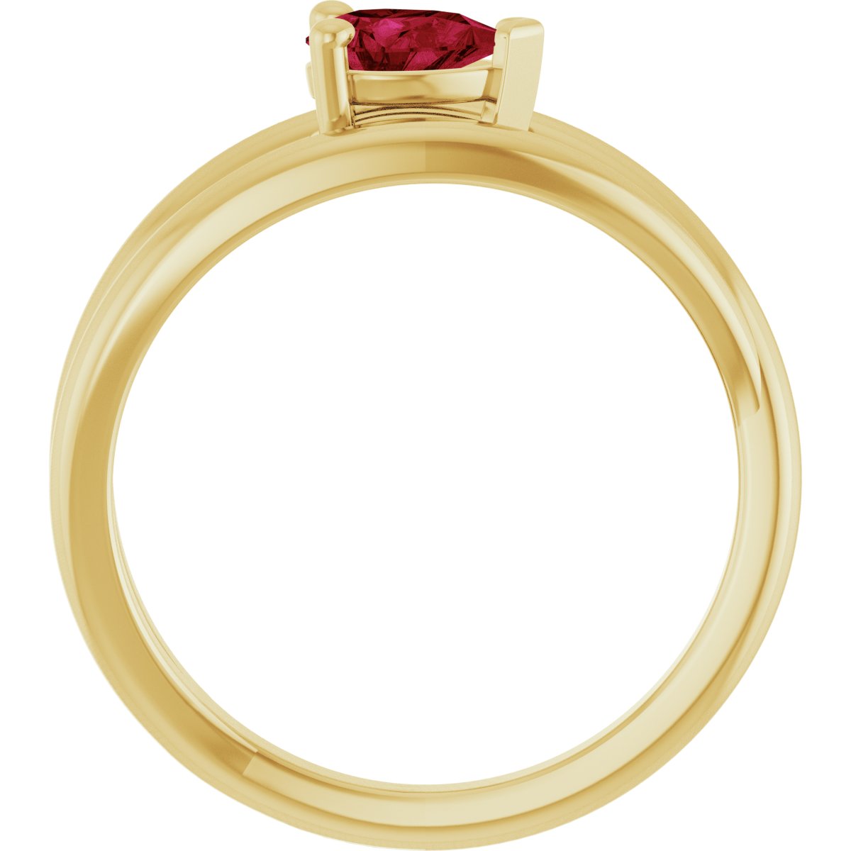 Negative Space Solitaire Ring