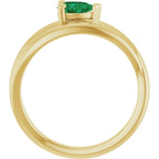 Negative Space Solitaire Ring