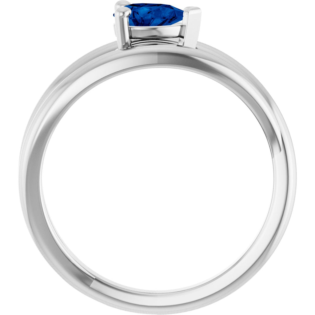 Negative Space Solitaire Ring