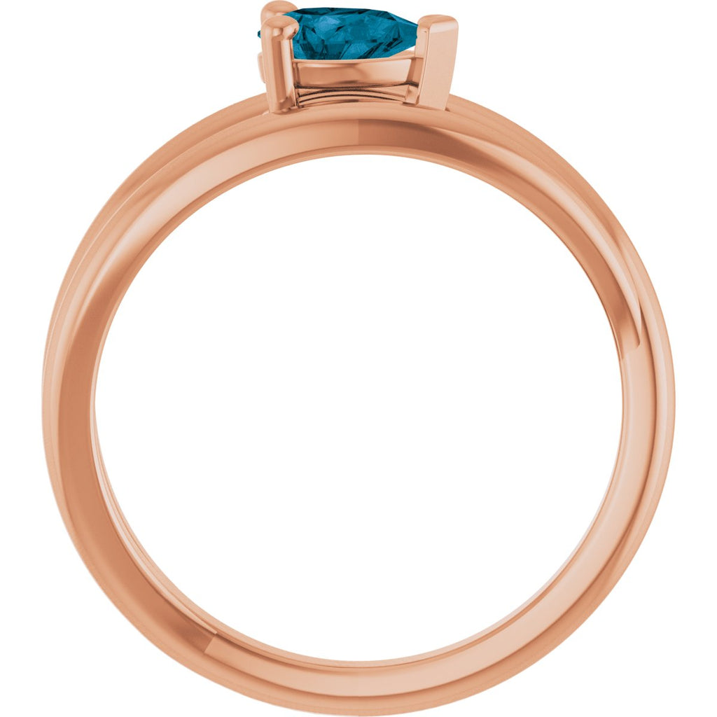 Negative Space Solitaire Ring