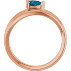 Negative Space Solitaire Ring