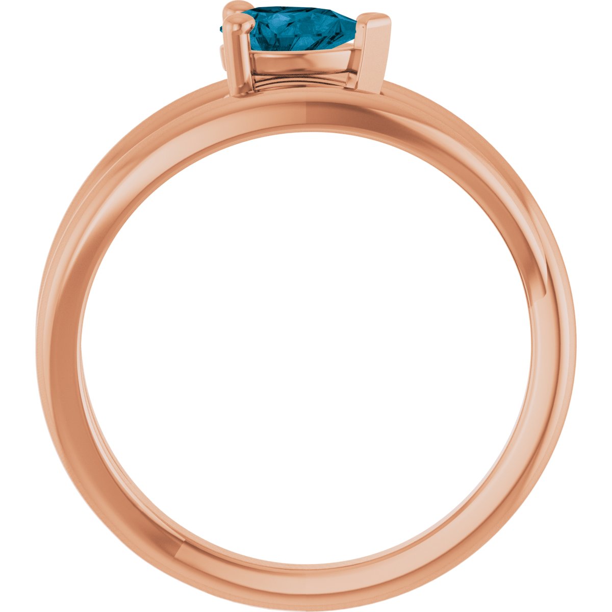 Negative Space Solitaire Ring