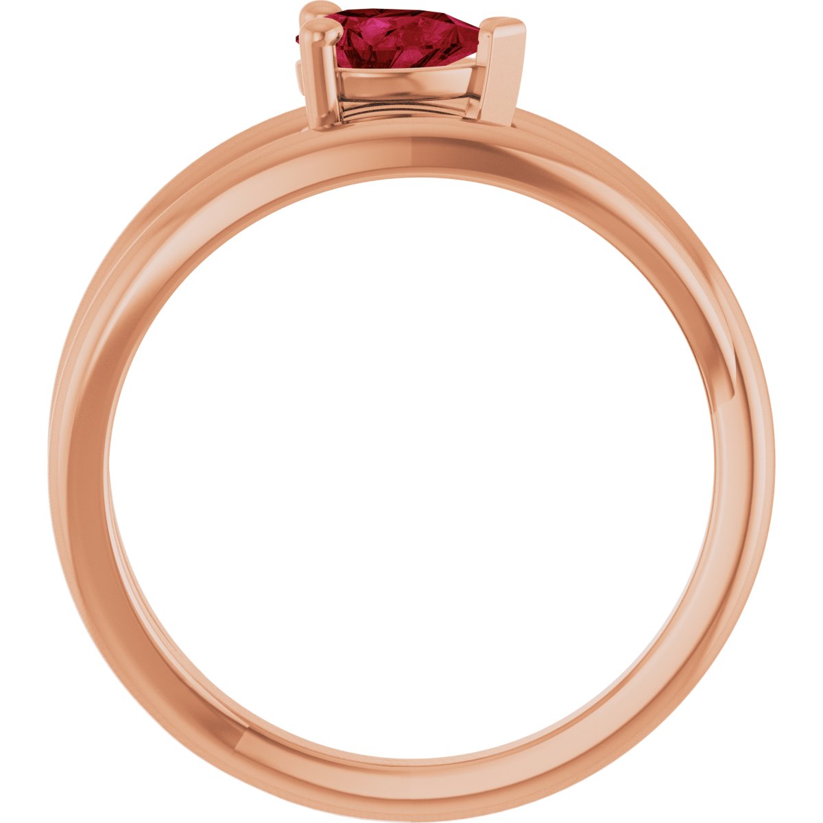 Negative Space Solitaire Ring