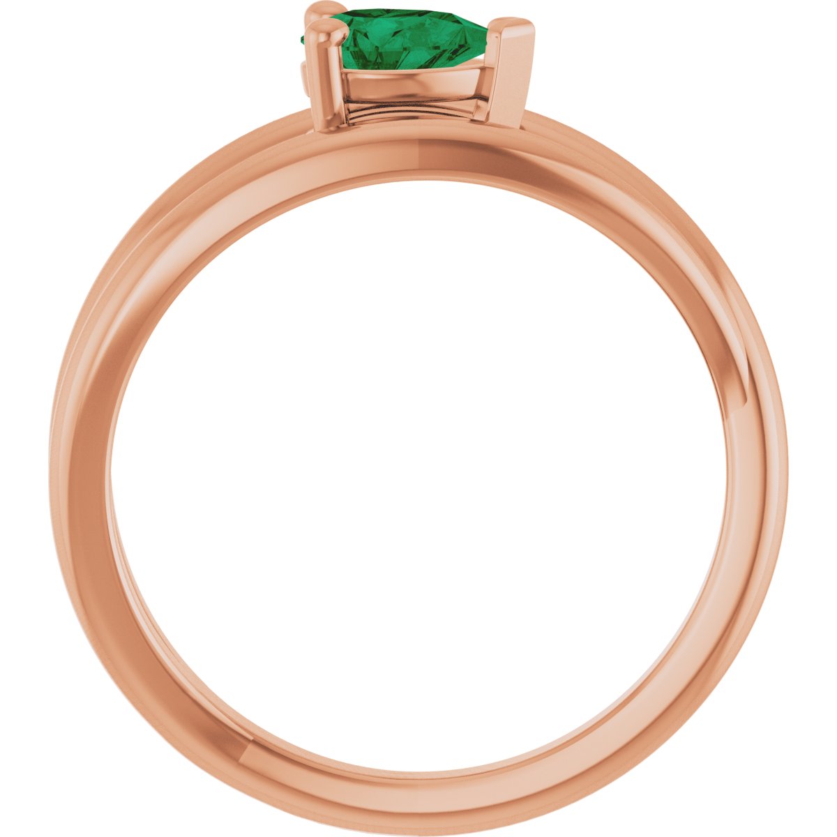 Negative Space Solitaire Ring