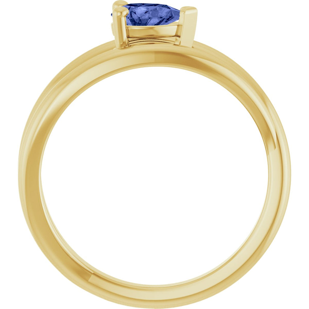 Negative Space Solitaire Ring