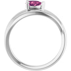 Negative Space Solitaire Ring