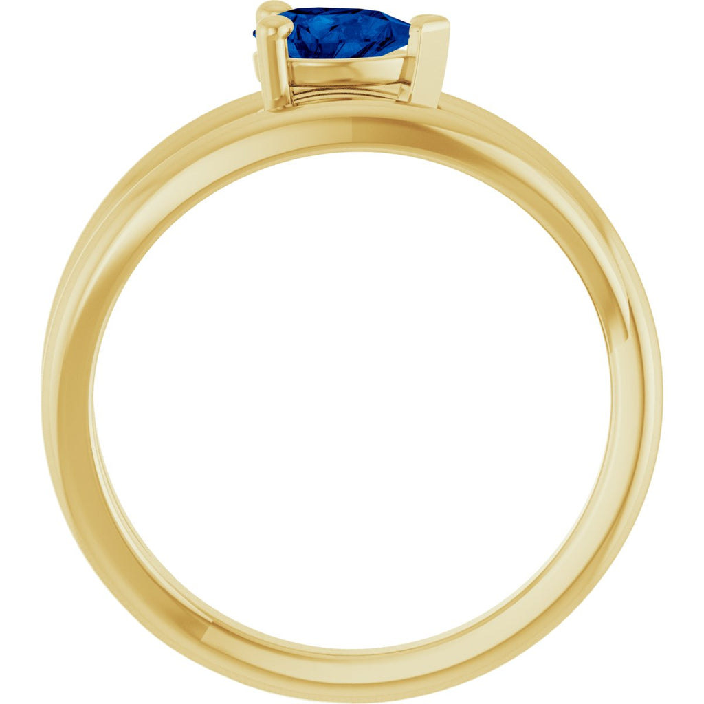 Negative Space Solitaire Ring