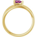 Negative Space Solitaire Ring