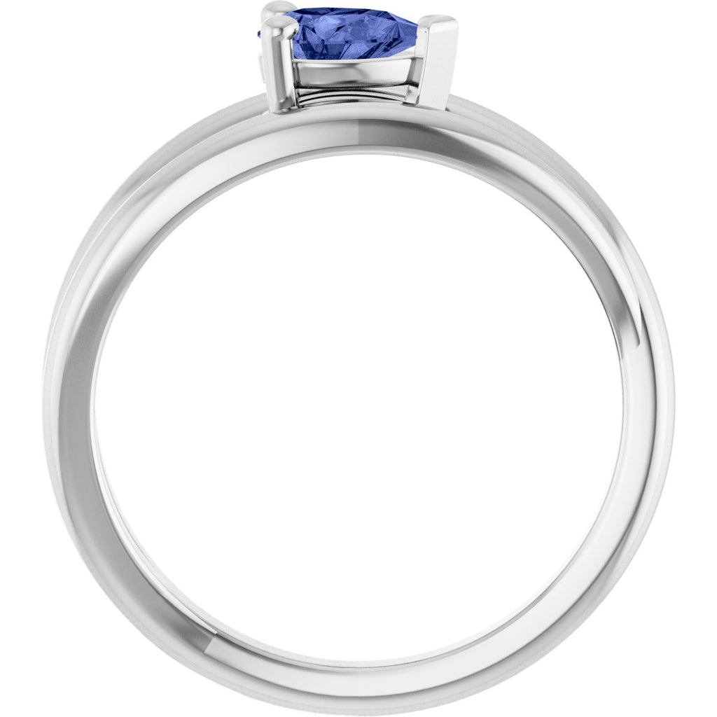 Negative Space Solitaire Ring