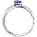 Negative Space Solitaire Ring