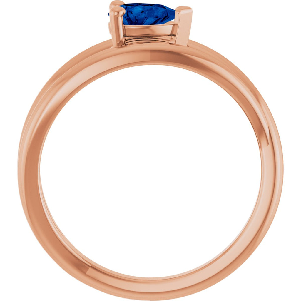 Negative Space Solitaire Ring
