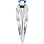 Negative Space Solitaire Ring