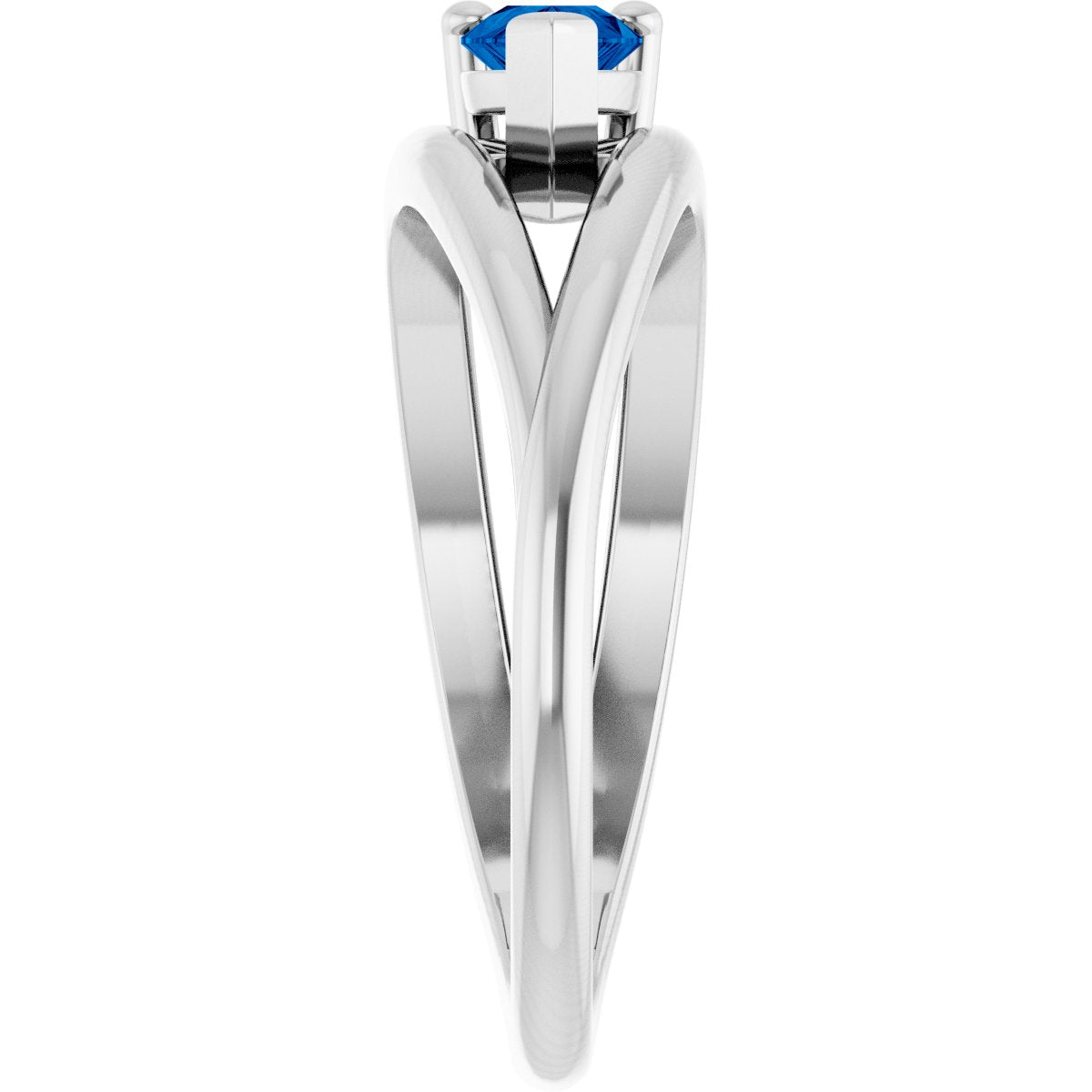 Negative Space Solitaire Ring