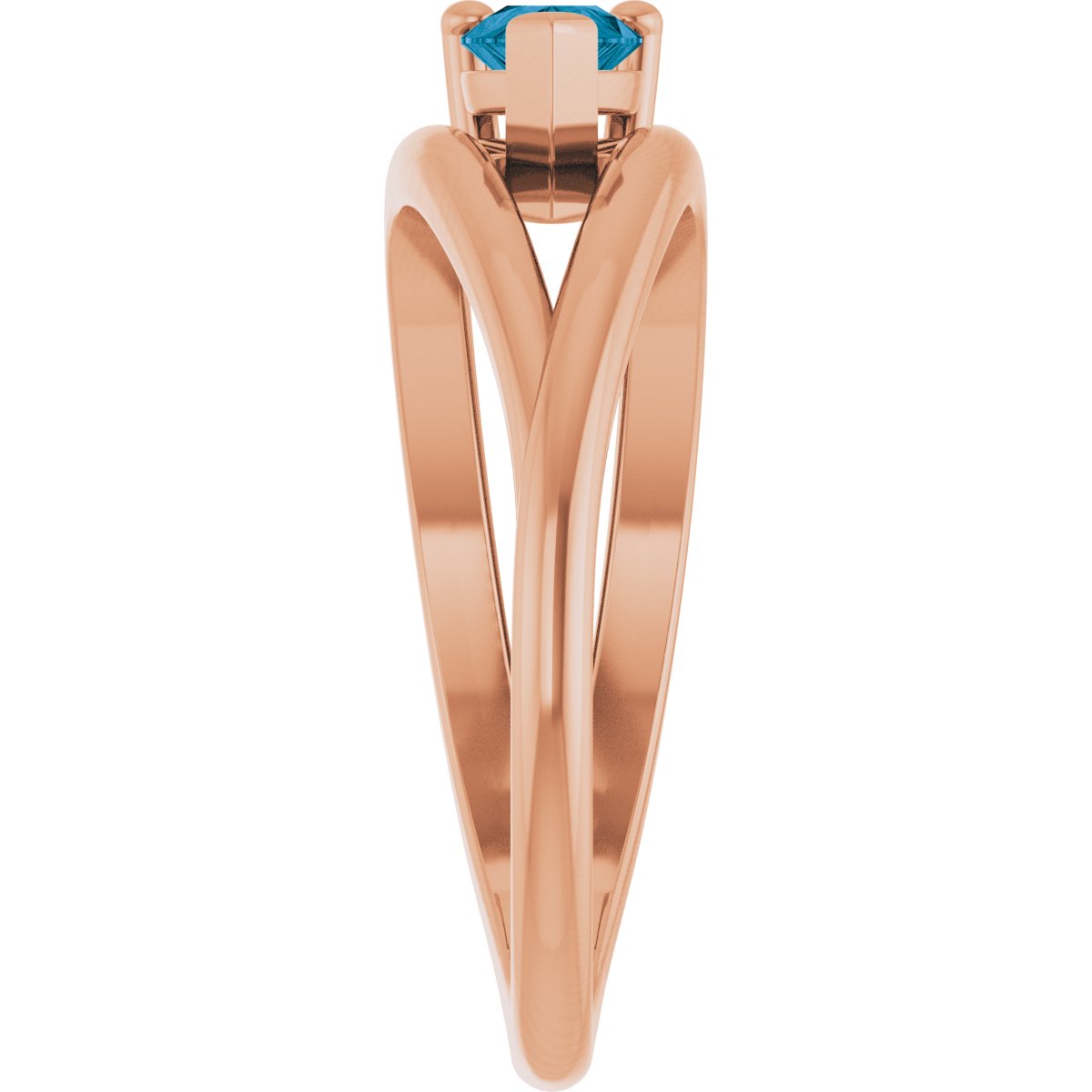 Negative Space Solitaire Ring