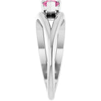 Negative Space Solitaire Ring