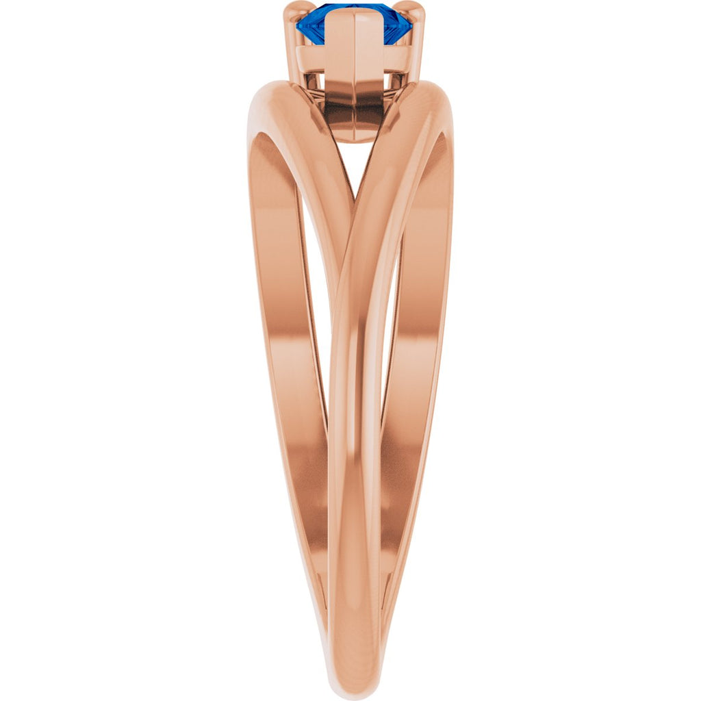 Negative Space Solitaire Ring