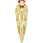 Negative Space Solitaire Ring