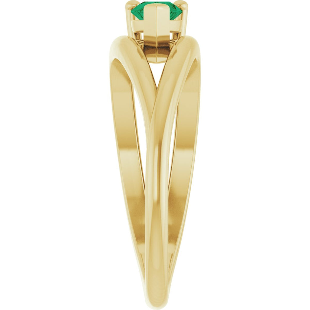 Negative Space Solitaire Ring