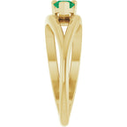 Negative Space Solitaire Ring
