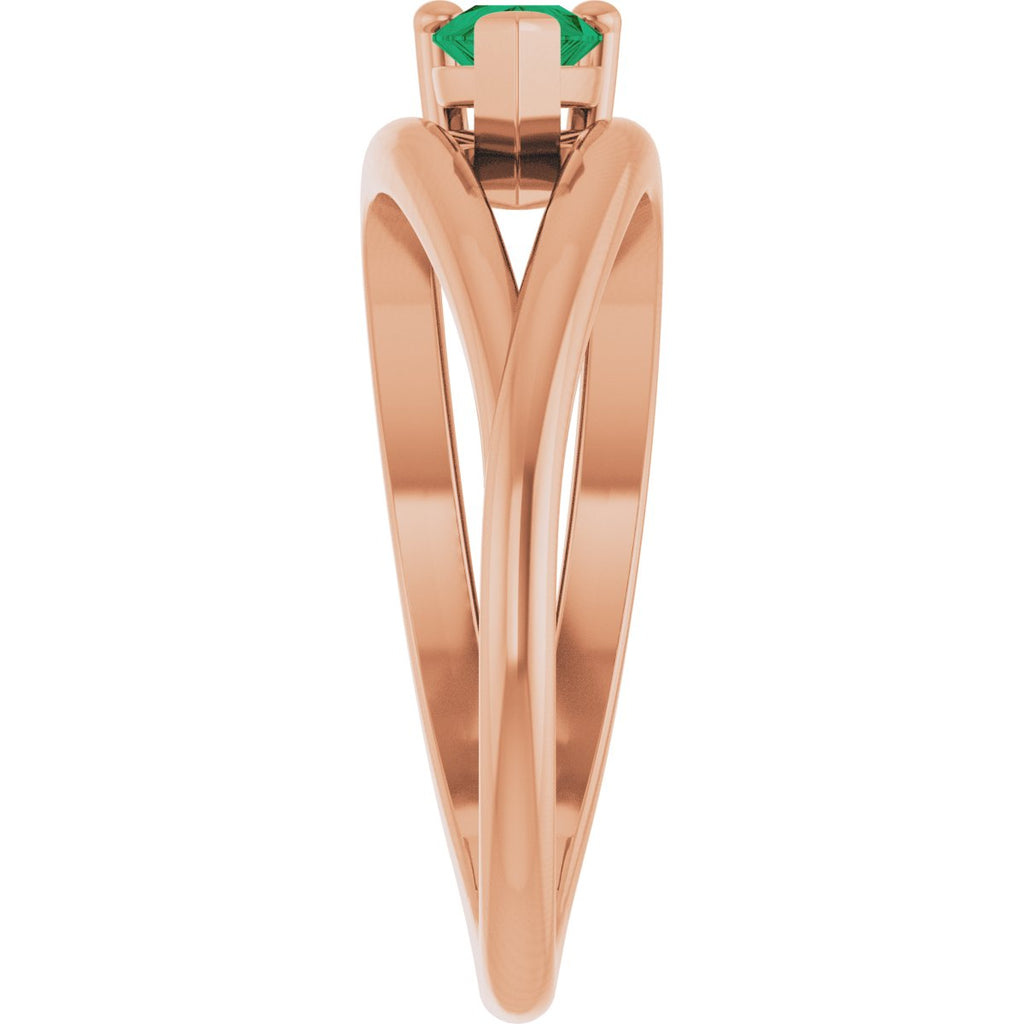 Negative Space Solitaire Ring