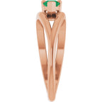 Negative Space Solitaire Ring