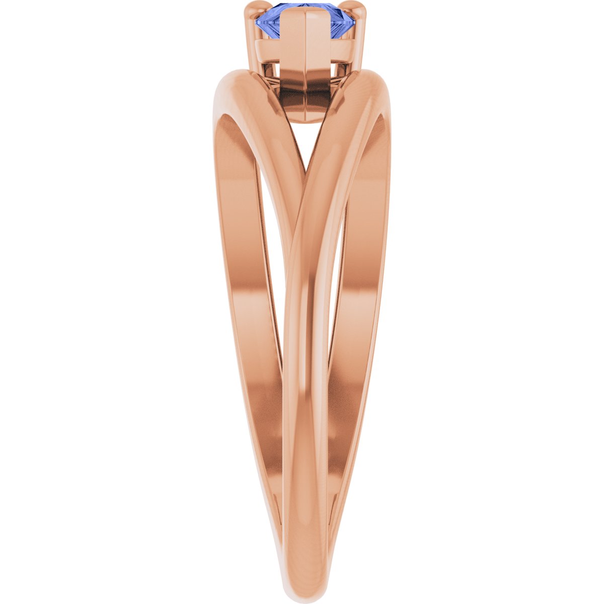 Negative Space Solitaire Ring