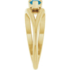 Negative Space Solitaire Ring